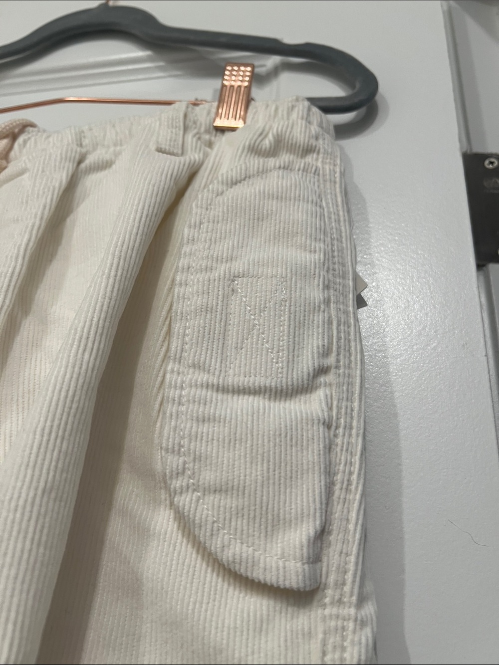 Urban Outfitters Cream Wide-Leg Cargo Drawstring Trousers - Picture 5 of 14